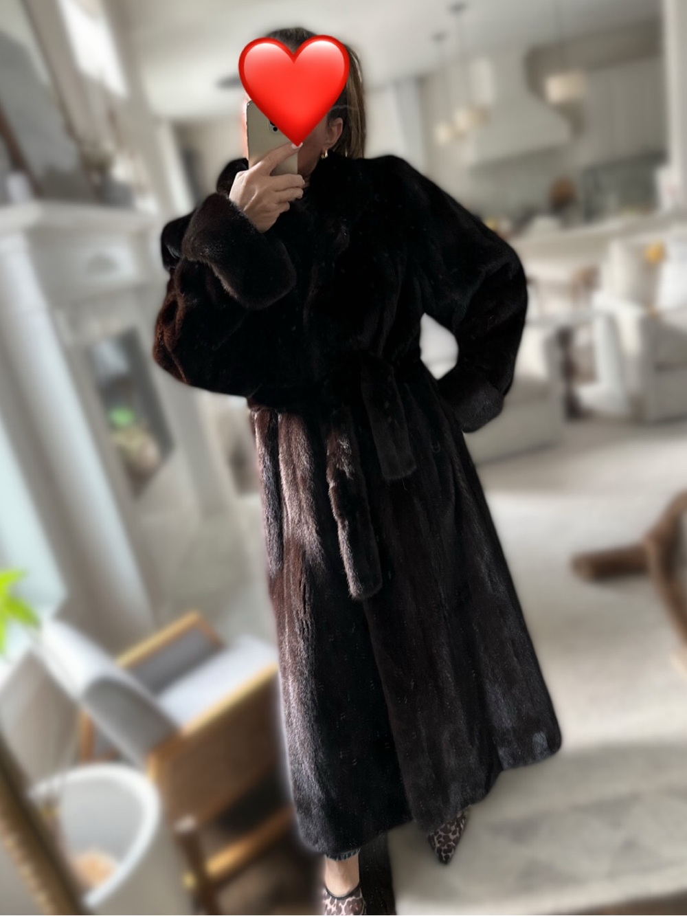 Vintage Full Length Mink in excellent condition. Size M/L